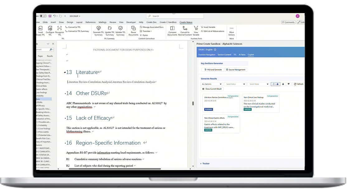 AI-Powered DSUR and PSUR Writing Automation