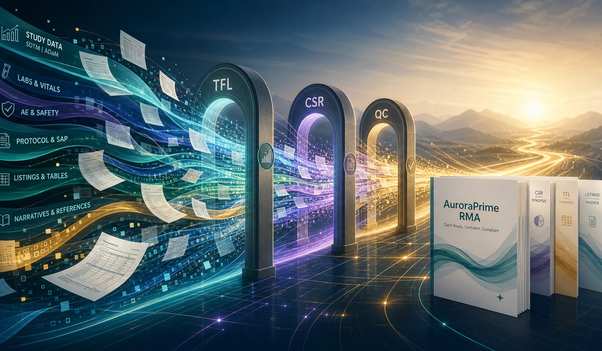 CRO Medical Writing Delivery at Scale with AuroraPrime RMA
