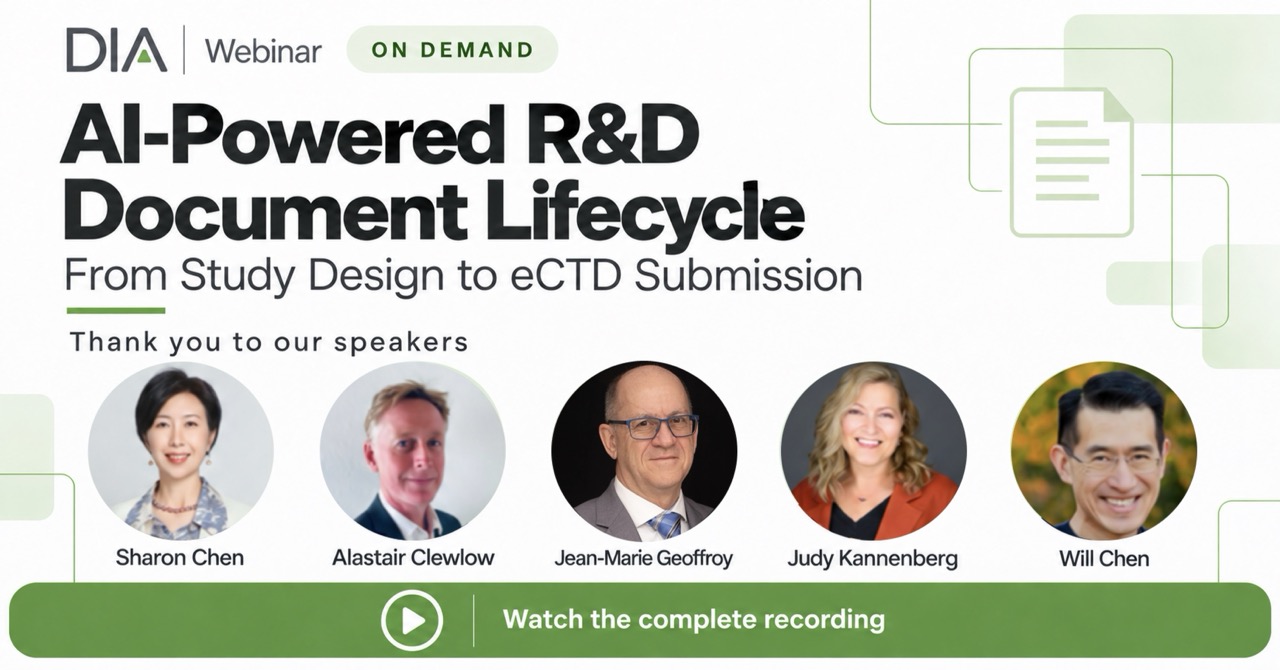 DIA Webinar Recap: Connecting AI, Evidence, and Expert Judgment Across R&D